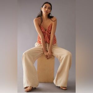 Anthropologie // Twist Cami in Orange Motif